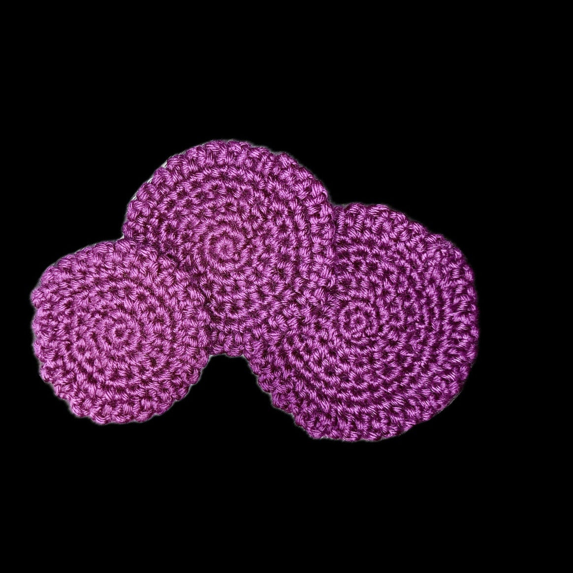 Everyday Crochet Coasters - DEEP PLUM