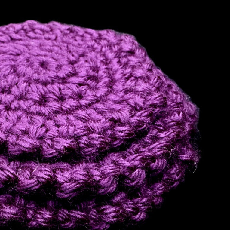 Everyday Crochet Coasters - DEEP PLUM