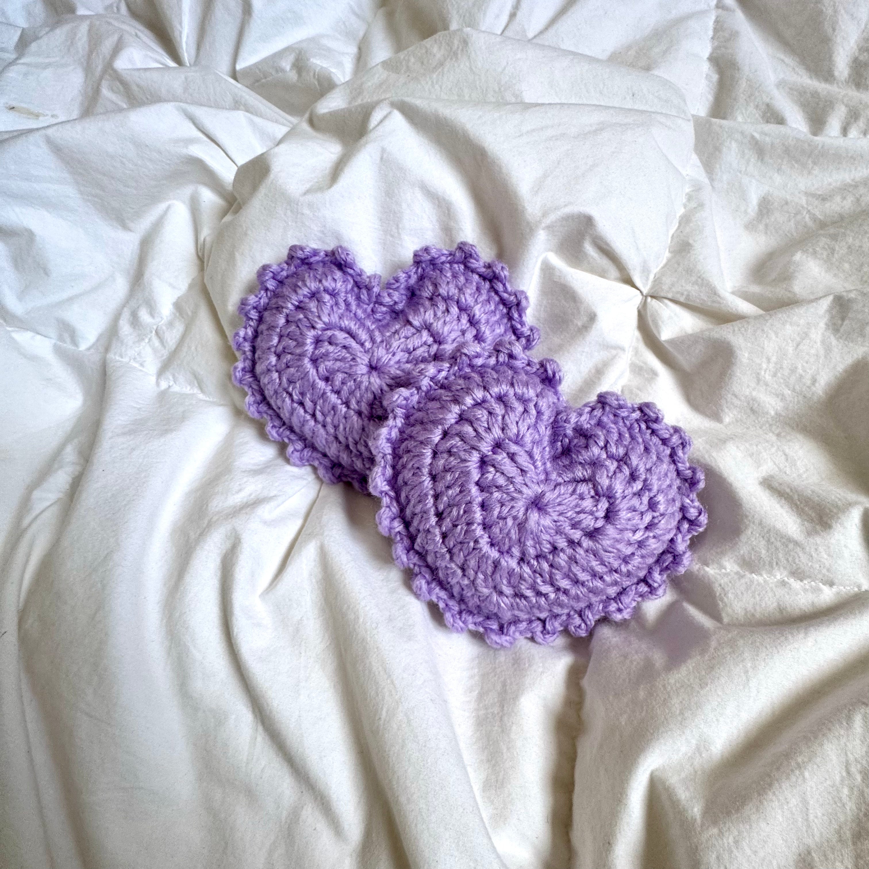 Mini Heart Pillow - LAVENDER