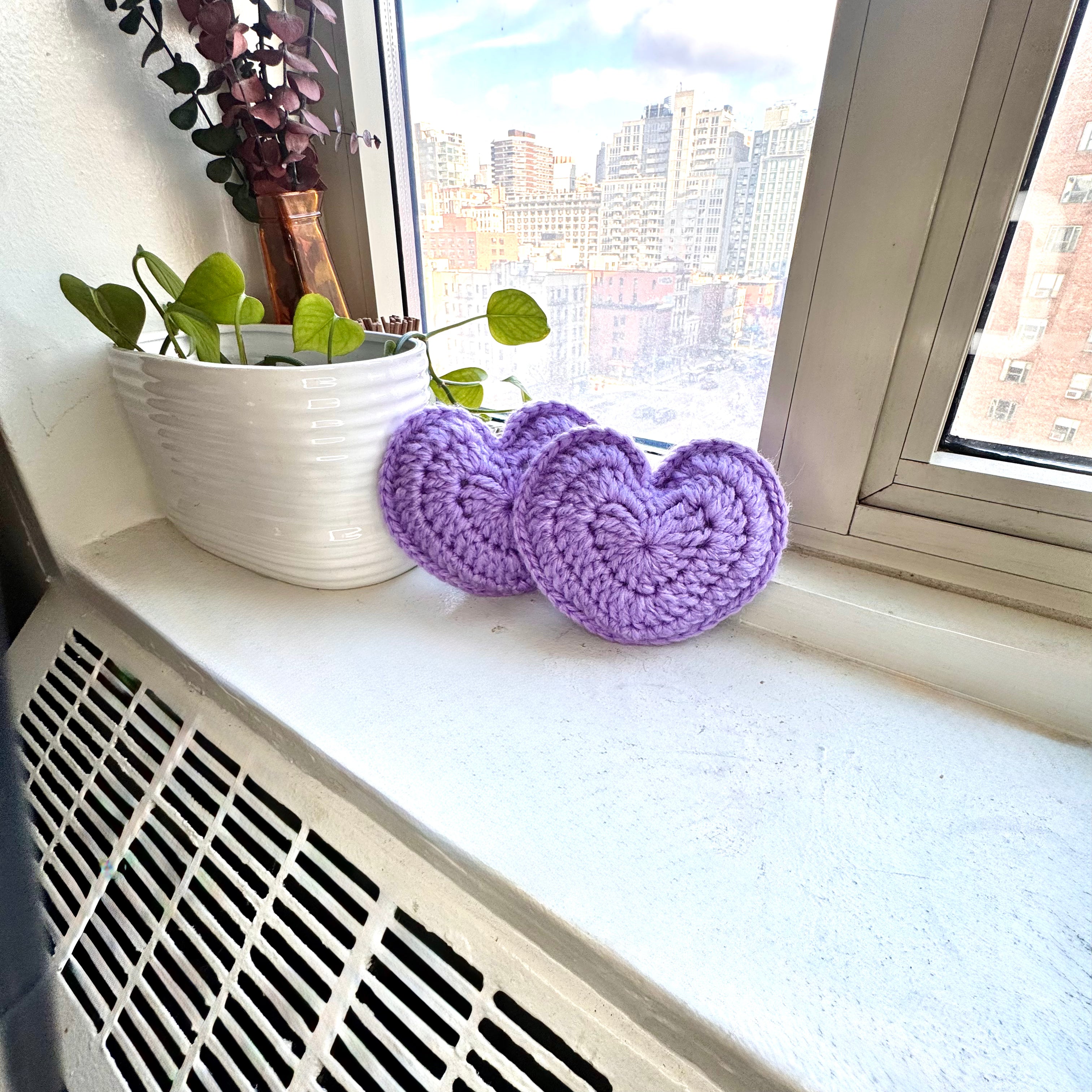 Mini Heart Pillow - LAVENDER