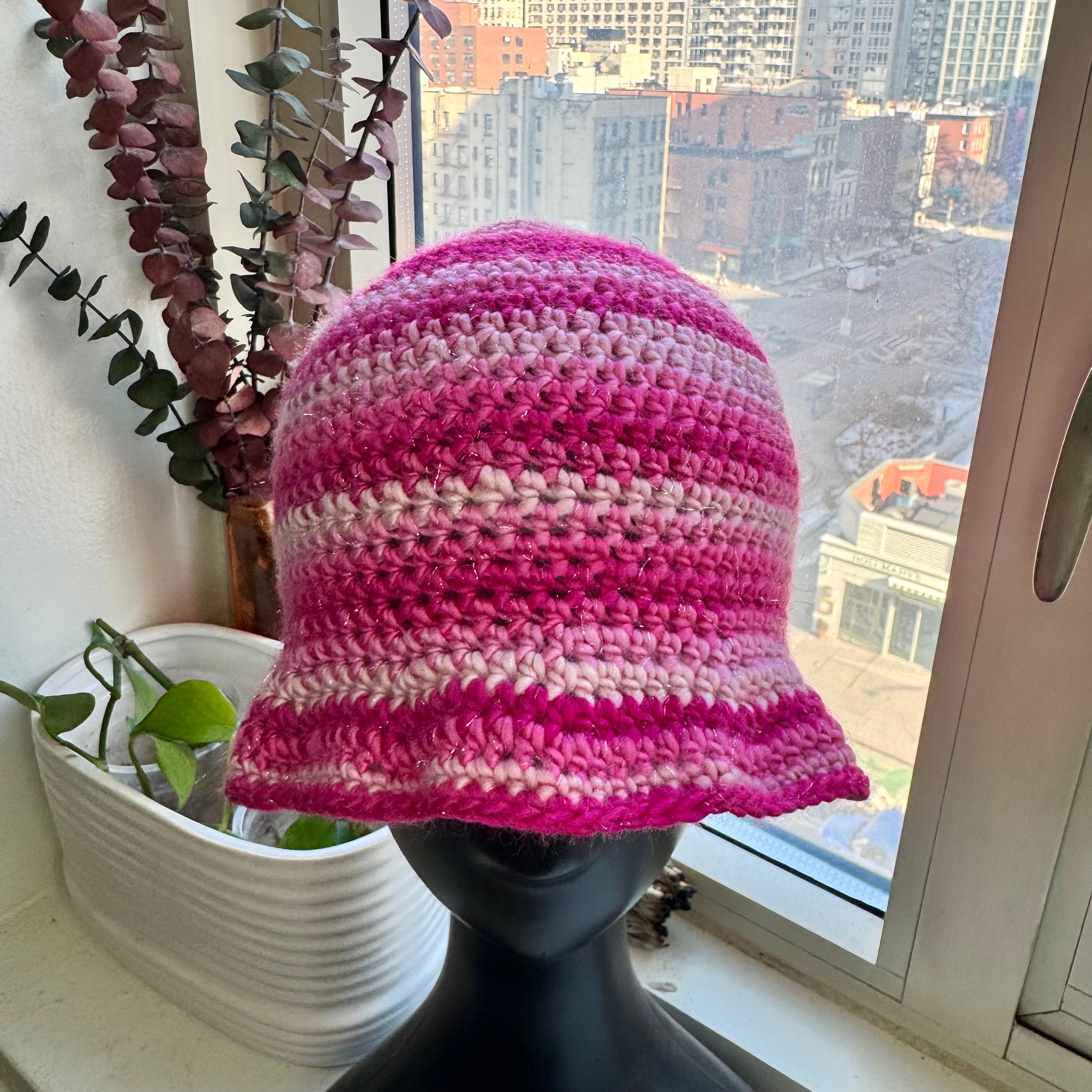 Crochet Hat - PINK HOUR
