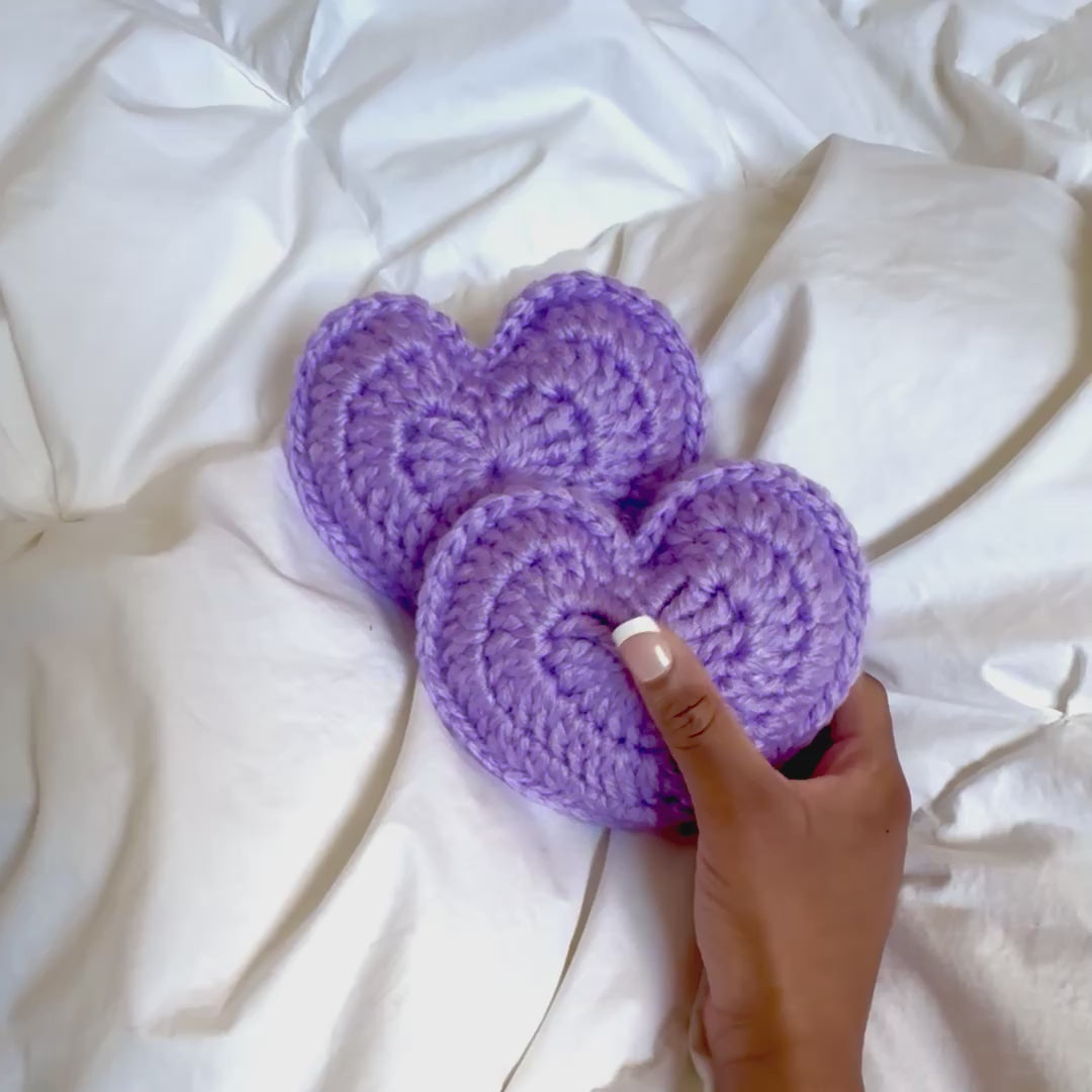 Mini Heart Pillow - LAVENDER
